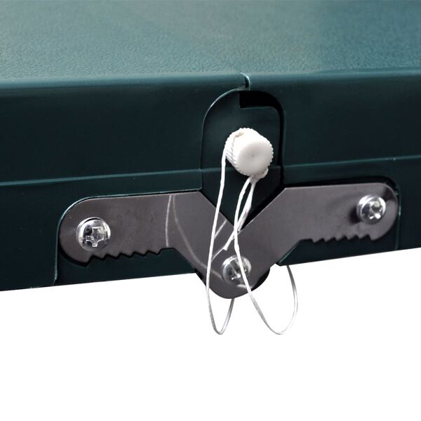 vidaXL Conjunto mesa campismo c/ 4 bancos alum&iacute;nio extra verde-claro