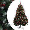 vidaXL &Aacute;rvore de Natal artificial verde com bolas 150 cm 150 LED