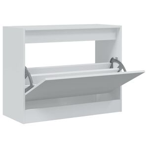 vidaXL Sapateira 80x34x63 cm derivados de madeira branco