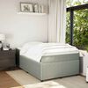 vidaXL Cama boxspring c/ colch&atilde;o 120x200 cm veludo cinzento-claro