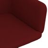 vidaXL Cadeiras de jantar girat&oacute;rias 2 pcs veludo vermelho tinto