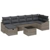 vidaXL Conjunto de Sof&aacute;s com almofada 8 pcs vime PE