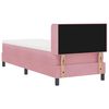 vidaXL Cama Box com colch&atilde;o com cabeceira Rosa 200 x 80 cm Veludo