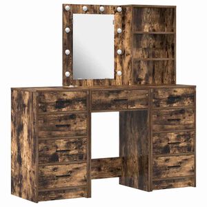 vidaXL Mesa de vestir 3 unid. Castanho 40 x 41 x 135 cm