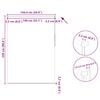 vidaXL Cortina de rolo blackout, 144,4 x 230 cm, largura do tecido 140 cm, branco-creme