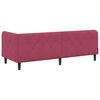 vidaXL Estrutura de Cama de Canto Vinho Vermelho 80 x 200 cm Veludo