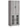 vidaXL Arm&aacute;rio alto 69,5x34x180 cm derivados de madeira sonoma cinza