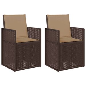 vidaXL Cadeiras de Jantar para Jardim 2 unid. PP