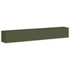 vidaXL Vaso floreira 280x40x40 cm a&ccedil;o laminado a frio verde