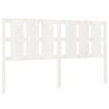 vidaXL Cabeceira de cama 165,5x4x100 cm madeira de pinho maci&ccedil;a branco