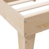 vidaXL Cama com estante sem colch&atilde;o 90x200 cm pinho maci&ccedil;o