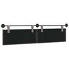 vidaXL Cabeceira Suspensa Cinzento-acastanhado 210 x 55 x 5 cm tecido