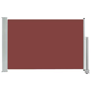 vidaXL Toldo lateral retrátil para pátio 60x300 cm castanho