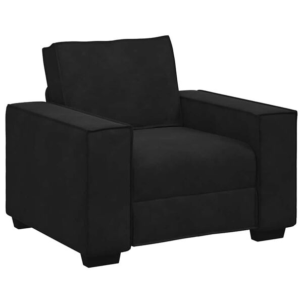 vidaXL Poltrona 100x78x84 cm veludo preto
