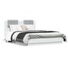 vidaXL Estrutura cama c/ cabeceira 120x190 cm derivados madeira branco