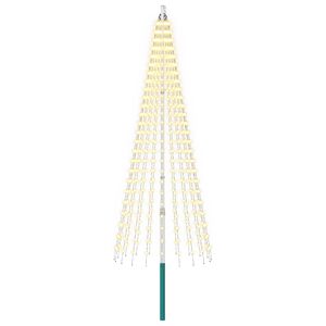vidaXL Luz para &aacute;rvore de Natal com estaca e mastro 250 cm 500 LED