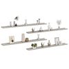 vidaXL Prateleiras de parede 4 pcs 115x9x3 cm cinzento cimento