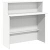 vidaXL Balc&atilde;o de recep&ccedil;&atilde;o branco 100x50x103,5 cm madeira projetada