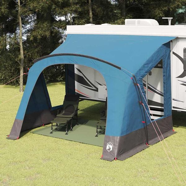 vidaXL Barraca de Caravana com telhado Azul 410 x 275 x 245 cm