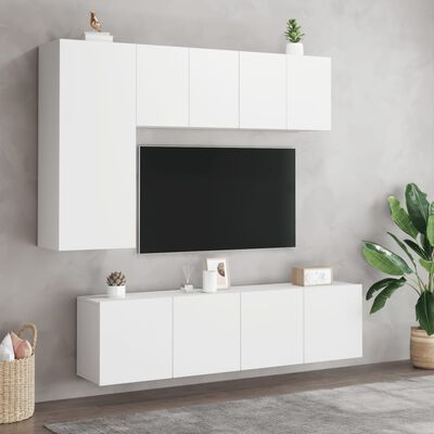 vidaXL Móvel de parede para TV 60x30x41 cm branco