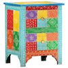 vidaXL Mesa de cabeceira pintada &agrave; m&atilde;o 40x30x50 cm mangueira maci&ccedil;a