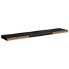 vidaXL Prateleiras de parede suspensas 4 pcs 120x23,5x3,8cm MDF preto