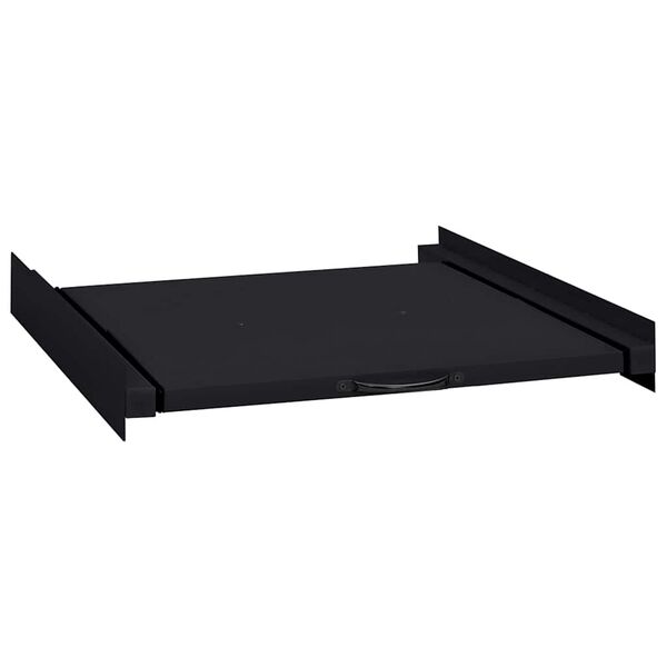 vidaXL Prateleira Intermedi&aacute;ria para M&aacute;quina de Lavar Preto A&ccedil;o