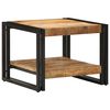 vidaXL Mesa de centro 50x50x38 cm madeira de mangueira &aacute;spera maci&ccedil;a
