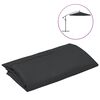 vidaXL Tecido de substitui&ccedil;&atilde;o p/ guarda-sol cantilever 350 cm preto