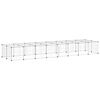 vidaXL Gaiola p/ animais de 36 pain&eacute;is c/ porta 35x35 cm a&ccedil;o preto