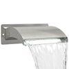 vidaXL Cascata de Piscina com LED A&ccedil;o Inoxid&aacute;vel 304 30 x 9 x 26 cm