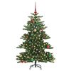 vidaXL &Aacute;rvore de Natal Articulada Artificial Verde 150 cm PVC e A&ccedil;o