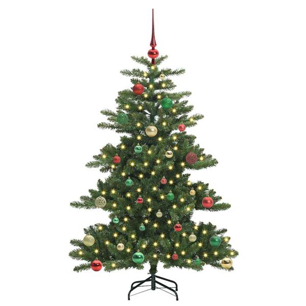 vidaXL &Aacute;rvore de Natal Articulada Artificial Verde 150 cm PVC e A&ccedil;o