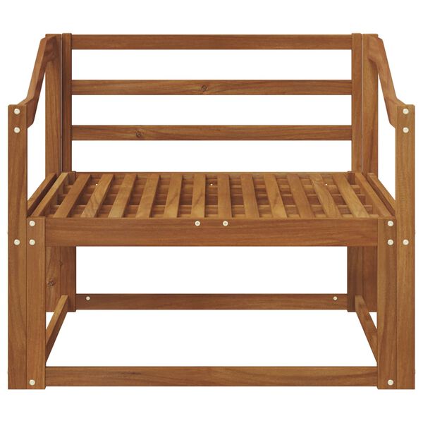 vidaXL Sof&aacute; M&eacute;dio Externo Madeira S&oacute;lida de Ac&aacute;cia Natural