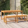 vidaXL Mesa de jantar para jardim 150x90x74cm madeira de acácia maciça