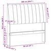 vidaXL Cabeceira estofada Preto 100 cm Madeira de Pinheiro S&oacute;lida