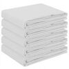 vidaXL Toalha de Mesa 5 unid. Quadrado Branco 90 x 90 cm Poli&eacute;ster