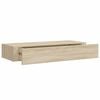 vidaXL Prateleira de parede com gaveta MDF 60x23,5x10 cm cor carvalho