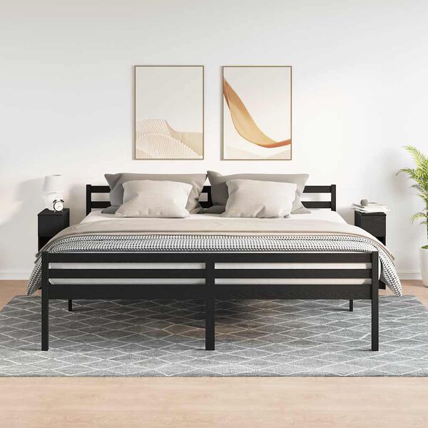 vidaXL Mesas de cabeceira com gaveta 2 pcs 20x36x60 cm carvalho preto