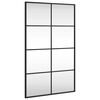vidaXL Espelho de parede retangular 50x80 cm ferro preto