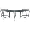 vidaXL Banco de &Aacute;rvore 4-N&uacute;mero de lugares 160 x 80 x 44 cm A&ccedil;o