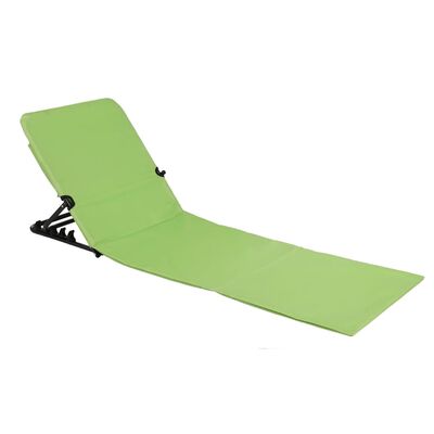 HI Esteira cadeira de praia dobrável em PVC verde