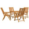 vidaXL Conjunto de Jantar para Jardim 5 unid. Castanho 90 x 90 x 74 cm