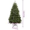 vidaXL &Aacute;rvore de Natal Artificial Verde 180 cm PVC e Metal