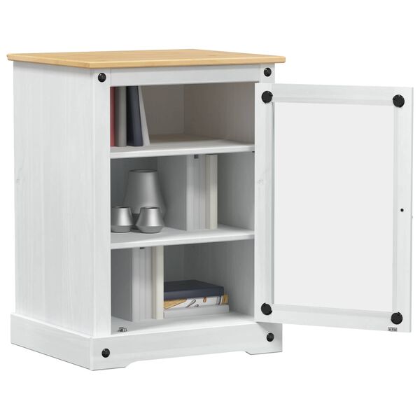 vidaXL Gabinete HiFi Branco 60 x 50 x 82 cm Madeira de Pinheiro S&oacute;lida