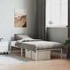 vidaXL Estrutura de cama metal 90x190 cm branco