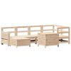 vidaXL 7 pcs conjunto de sof&aacute;s para jardim madeira de pinho maci&ccedil;a