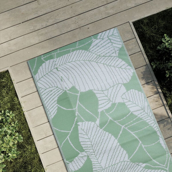 vidaXL Tapete de exterior 80x150 cm ARAKIL PP verde