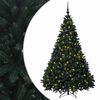 vidaXL &Aacute;rvore de Natal artificial verde-escuro com bolas 240 cm