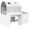 vidaXL Cama com T&uacute;nel 4 pcs Carvalho Artisian e Branco